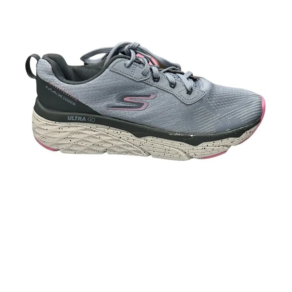 SKECHERS tennis shoes size 8 goga mat lace‎ ups  blue pink gray - Picture 7 of 9